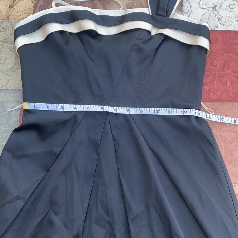 BCBGMaxAzria one shoulder black cocktail dress - Picture 7 of 11